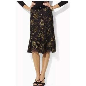 NWT Ralph Lauren Silk Blend Skirt